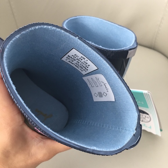 NWT Joules Kids’ Rain Boots Size US8 - Picture 5 of 8